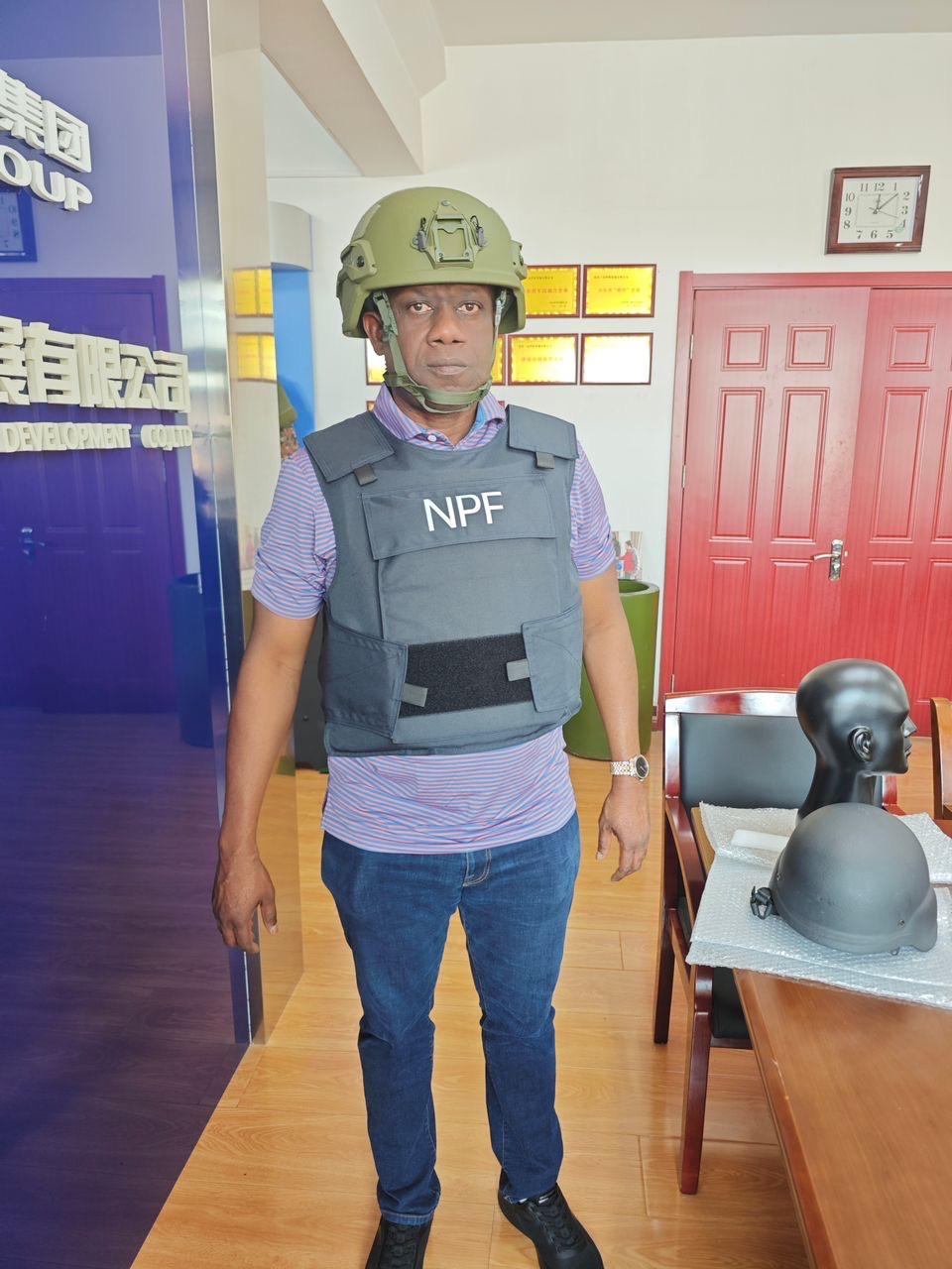 Person with tactical gear